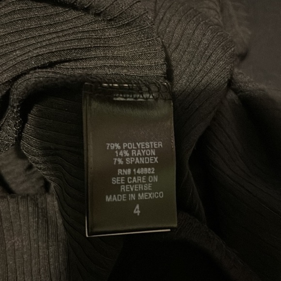 New torrid black Rib Collared V-Neck Crop Tee top shirt size 4X plus size 26 - Picture 6 of 6